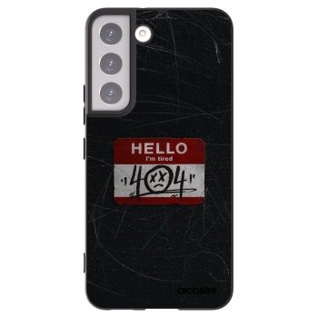 Picasee silikónový čierny obal pre Samsung Galaxy S22 5G - HELLO 404