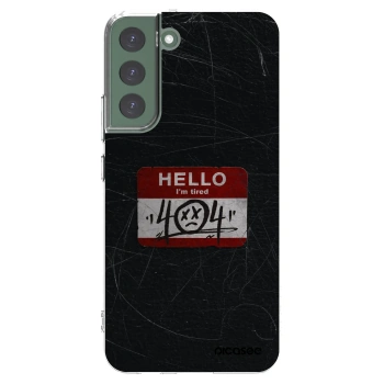 Picasee silikónový prehľadný obal pre Samsung Galaxy S22+ 5G - HELLO 404