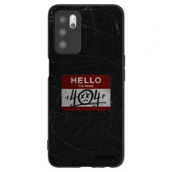Picasee silikónový čierny obal pre OPPO A16s - HELLO 404
