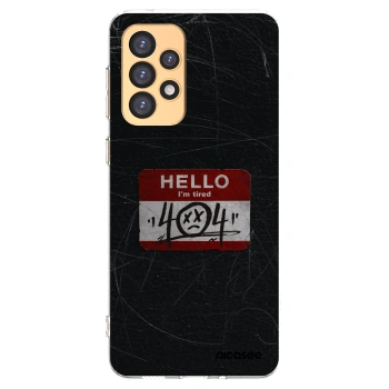Picasee silikónový prehľadný obal pre Samsung Galaxy A33 5G A336 - HELLO 404