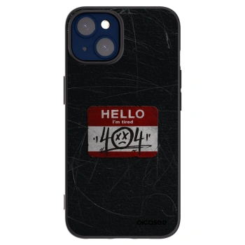 Picasee silikónový čierny obal pre Apple iPhone 14 - HELLO 404