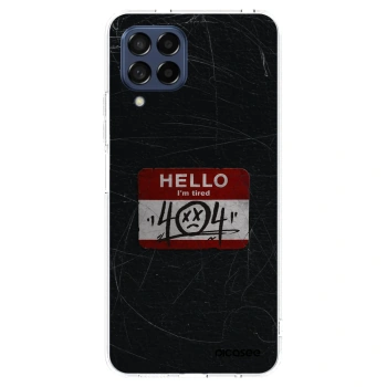 Picasee silikónový prehľadný obal pre Samsung Galaxy M53 5G - HELLO 404