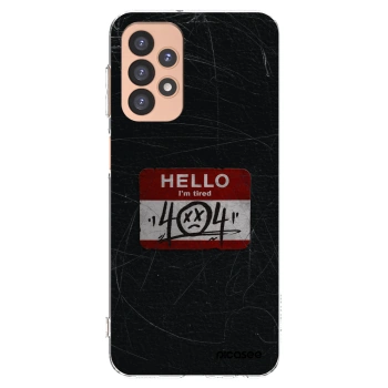 Picasee silikónový prehľadný obal pre Samsung Galaxy A23 A236B 5G - HELLO 404