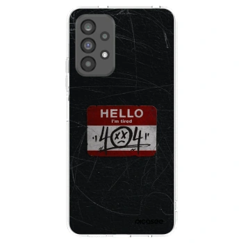 Picasee silikónový prehľadný obal pre Samsung Galaxy A73 5G - HELLO 404