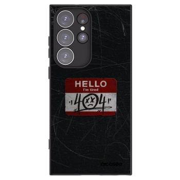 Picasee silikónový čierny obal pre Samsung Galaxy S23 Ultra 5G - HELLO 404