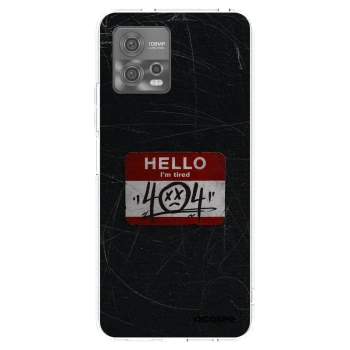 Picasee silikónový prehľadný obal pre Motorola Moto G72 - HELLO 404