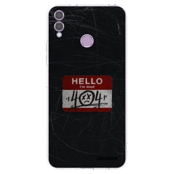 Picasee silikónový prehľadný obal pre Honor 8X - HELLO 404