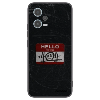 Picasee silikónový čierny obal pre Xiaomi Redmi Note 12 5G - HELLO 404