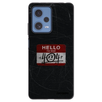 Picasee silikónový čierny obal pre Xiaomi Redmi Note 12 Pro 5G - HELLO 404