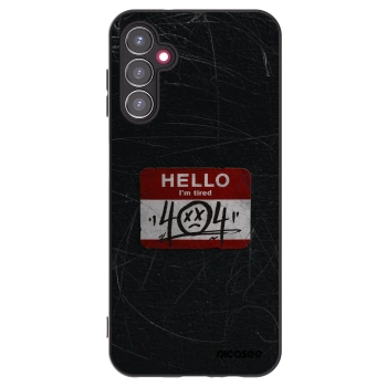 Picasee silikónový čierny obal pre Samsung Galaxy A14 4G A145R - HELLO 404