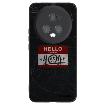 Picasee silikónový čierny obal pre Honor Magic5 Pro - HELLO 404