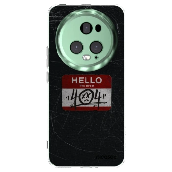 Picasee silikónový prehľadný obal pre Honor Magic5 Pro - HELLO 404