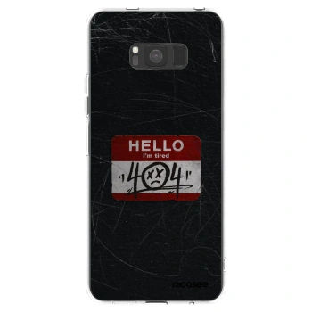 Picasee silikónový prehľadný obal pre Samsung Galaxy S8 G950F - HELLO 404