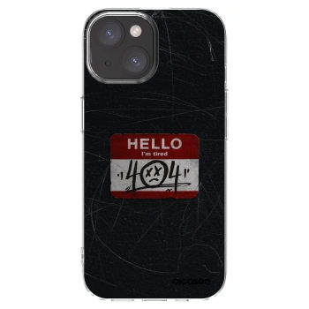 Picasee silikónový prehľadný obal pre Apple iPhone 15 - HELLO 404