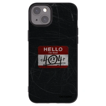 Picasee silikónový čierny obal pre Apple iPhone 15 Plus - HELLO 404