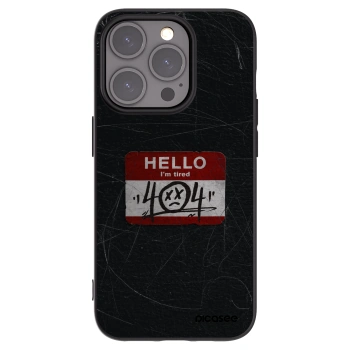 Picasee silikónový čierny obal pre Apple iPhone 15 Pro - HELLO 404