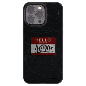 Picasee silikónový čierny obal pre Apple iPhone 15 Pro Max - HELLO 404