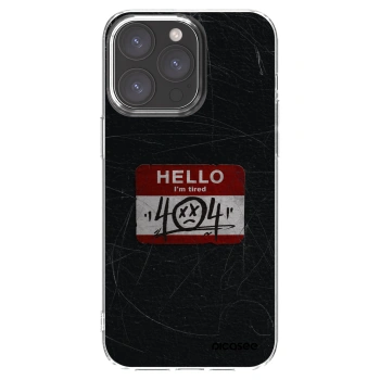 Picasee silikónový prehľadný obal pre Apple iPhone 15 Pro Max - HELLO 404