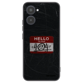 Picasee silikónový čierny obal pre Realme 10 4G - HELLO 404