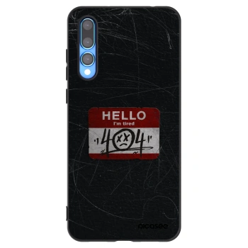 Picasee silikónový čierny obal pre Huawei P20 Pro - HELLO 404