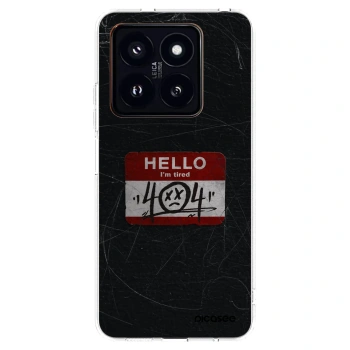 Picasee silikónový prehľadný obal pre Xiaomi 14 Pro - HELLO 404