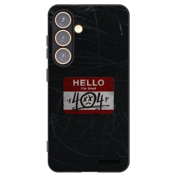 Picasee silikónový čierny obal pre Samsung Galaxy S24 S921B 5G - HELLO 404