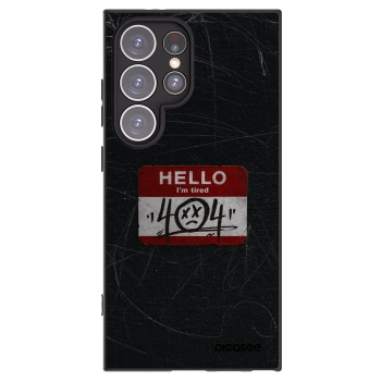 Picasee silikónový čierny obal pre Samsung Galaxy S24 Ultra S928B 5G - HELLO 404