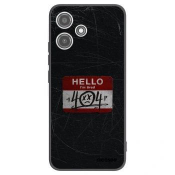 Picasee silikónový čierny obal pre Xiaomi Redmi 12 5G - HELLO 404
