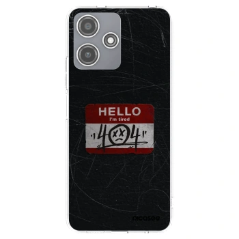 Picasee silikónový prehľadný obal pre Xiaomi Redmi 12 5G - HELLO 404