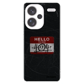 Picasee silikónový prehľadný obal pre Xiaomi Redmi Note 13 Pro+ 5G - HELLO 404