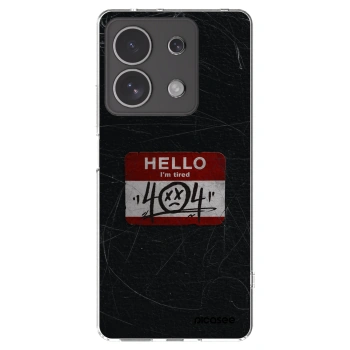 Picasee silikónový prehľadný obal pre Xiaomi Redmi Note 13 4G - HELLO 404