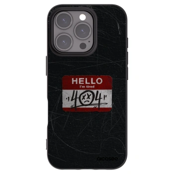 Picasee silikónový čierny obal pre Apple iPhone 16 Pro - HELLO 404