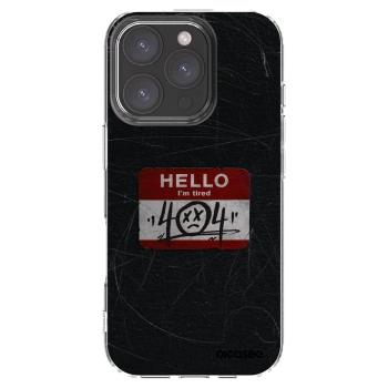 Picasee silikónový prehľadný obal pre Apple iPhone 16 Pro - HELLO 404