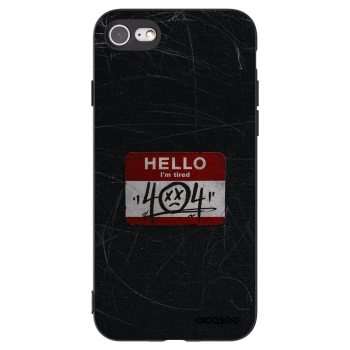 Picasee silikónový čierny obal pre Apple iPhone 8 - HELLO 404