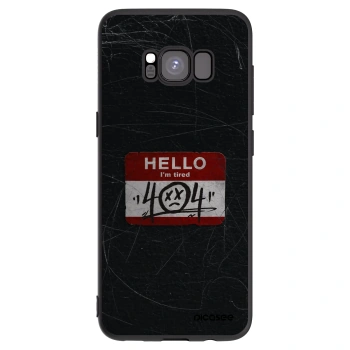 Picasee silikónový čierny obal pre Samsung Galaxy S8 G950F - HELLO 404