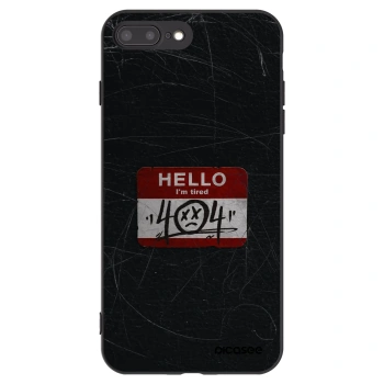 Picasee silikónový čierny obal pre Apple iPhone 7 Plus - HELLO 404