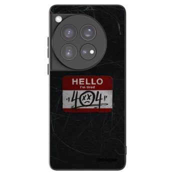 Picasee silikónový čierny obal pre OnePlus 12 5G - HELLO 404