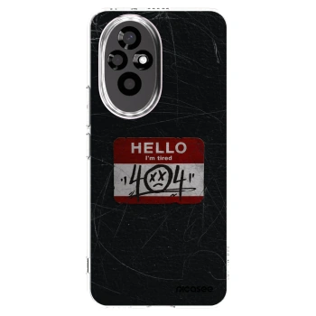Picasee silikónový prehľadný obal pre Honor 200 Pro 5G - HELLO 404