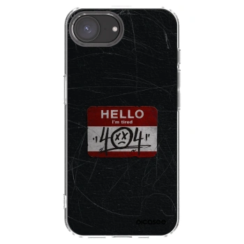 Picasee silikónový prehľadný obal pre Apple iPhone 16e - HELLO 404
