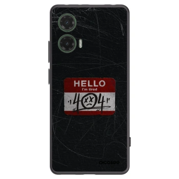 Picasee silikónový čierny obal pre Motorola Moto G35 5G - HELLO 404