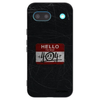 Picasee silikónový čierny obal pre Google Pixel 8a - HELLO 404
