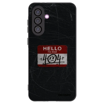 Picasee silikónový čierny obal pre Samsung Galaxy A56 5G A566B - HELLO 404