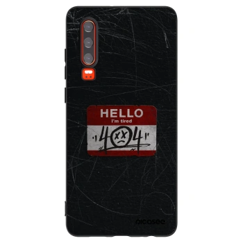 Picasee silikónový čierny obal pre Huawei P30 - HELLO 404