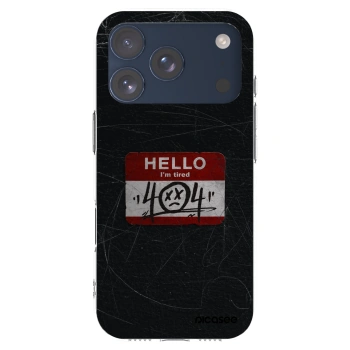 Picasee silikónový prehľadný obal pre Apple iPhone 17 Pro - HELLO 404