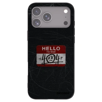 Picasee silikónový čierny obal pre Apple iPhone 17 Pro Max - HELLO 404
