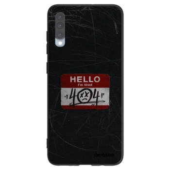 Picasee silikónový čierny obal pre Samsung Galaxy A70 A705F - HELLO 404