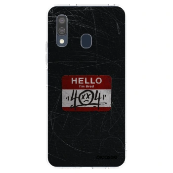 Picasee silikónový prehľadný obal pre Samsung Galaxy A40 A405F - HELLO 404