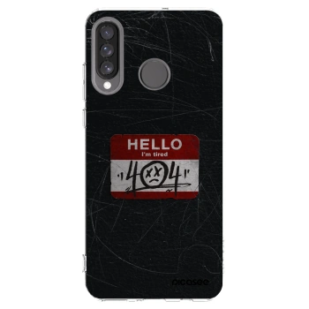 Picasee silikónový prehľadný obal pre Huawei P30 Lite - HELLO 404