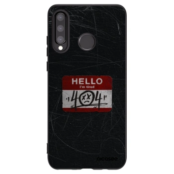 Picasee silikónový čierny obal pre Huawei P30 Lite - HELLO 404
