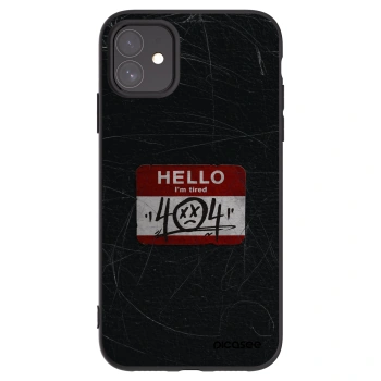 Picasee silikónový čierny obal pre Apple iPhone 11 - HELLO 404
